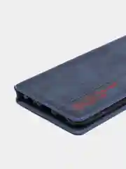 Темно-синий чехол-книжка для Samsung A22 (5G) / Samsung A22s из нубука Super Creative