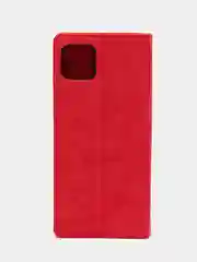 Красный чехол-книжка для Samsung A22 (5G) / Samsung A22s из нубука Super Creative