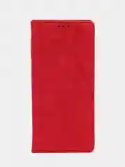 Красный чехол-книжка для Samsung A22 (5G) / Samsung A22s из нубука Super Creative