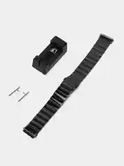Черный металлический ремешок для Huawei band 7 / Honor band 7 хуавей хонор ми банд бэнд