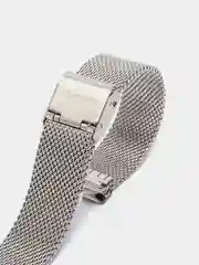Серебряный металлический ремешок для Huawei band 7 / Honor band 7, миланская петля