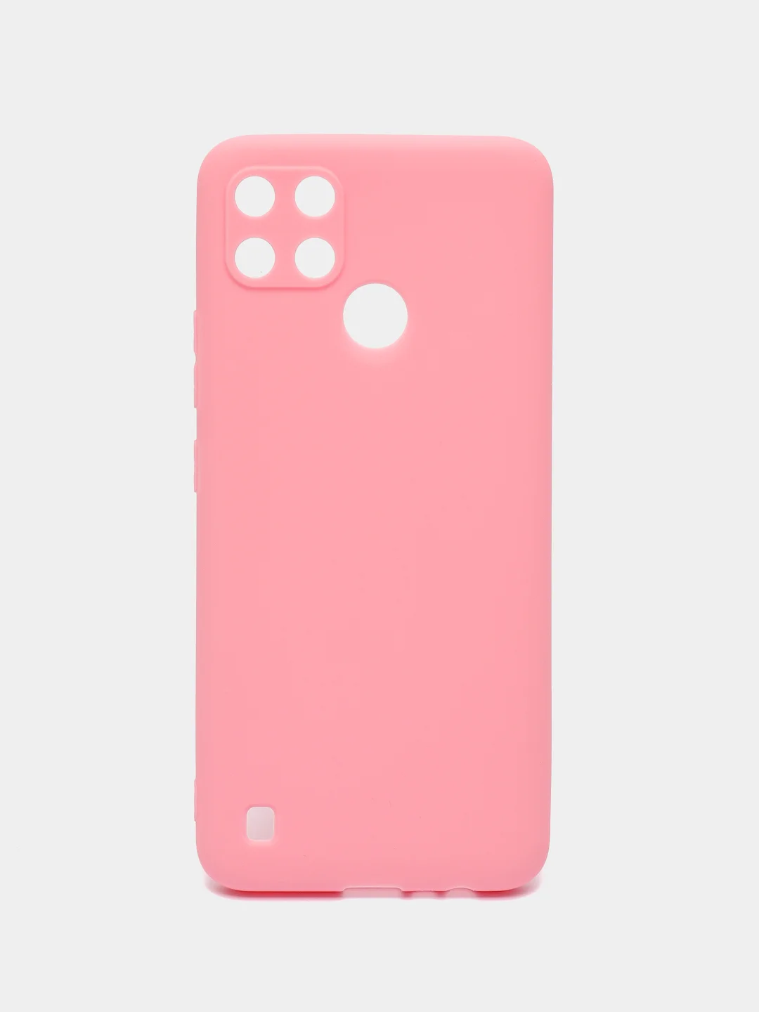 Розовый чехол для Realme C21Y, Realme С25Y ( Реалми С21Y, С25Y ) силиконовый, матовый