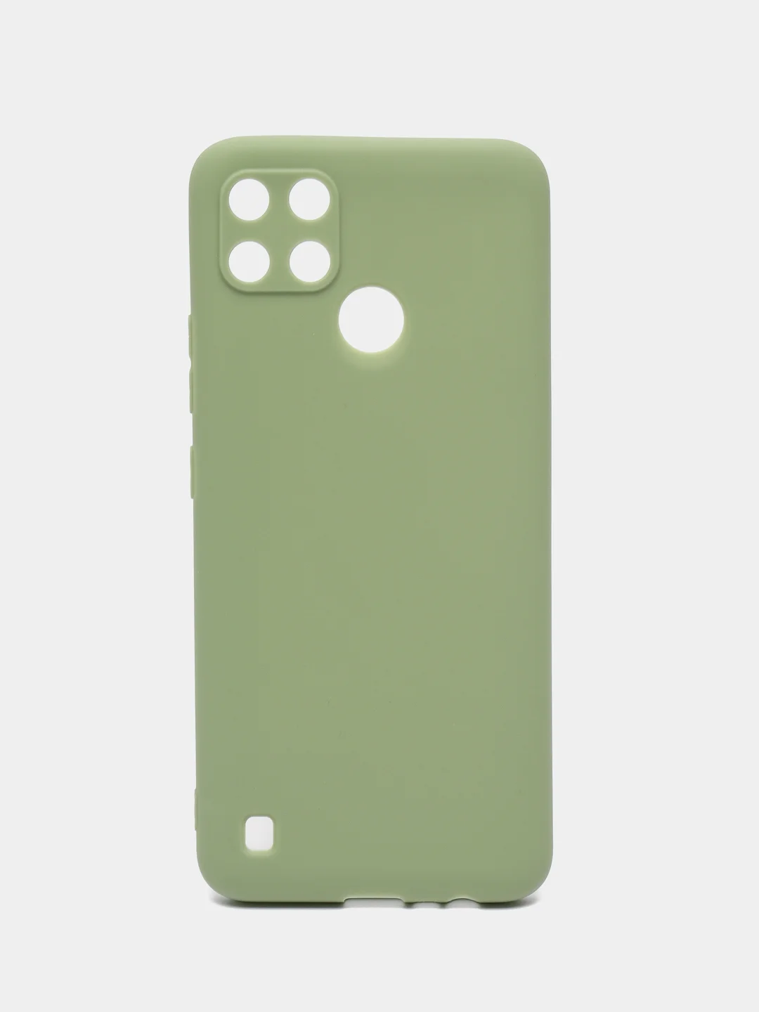 Лесной зеленый чехол для Realme C21Y, Realme С25Y ( Реалми С21Y, С25Y ) силиконовый, матовый