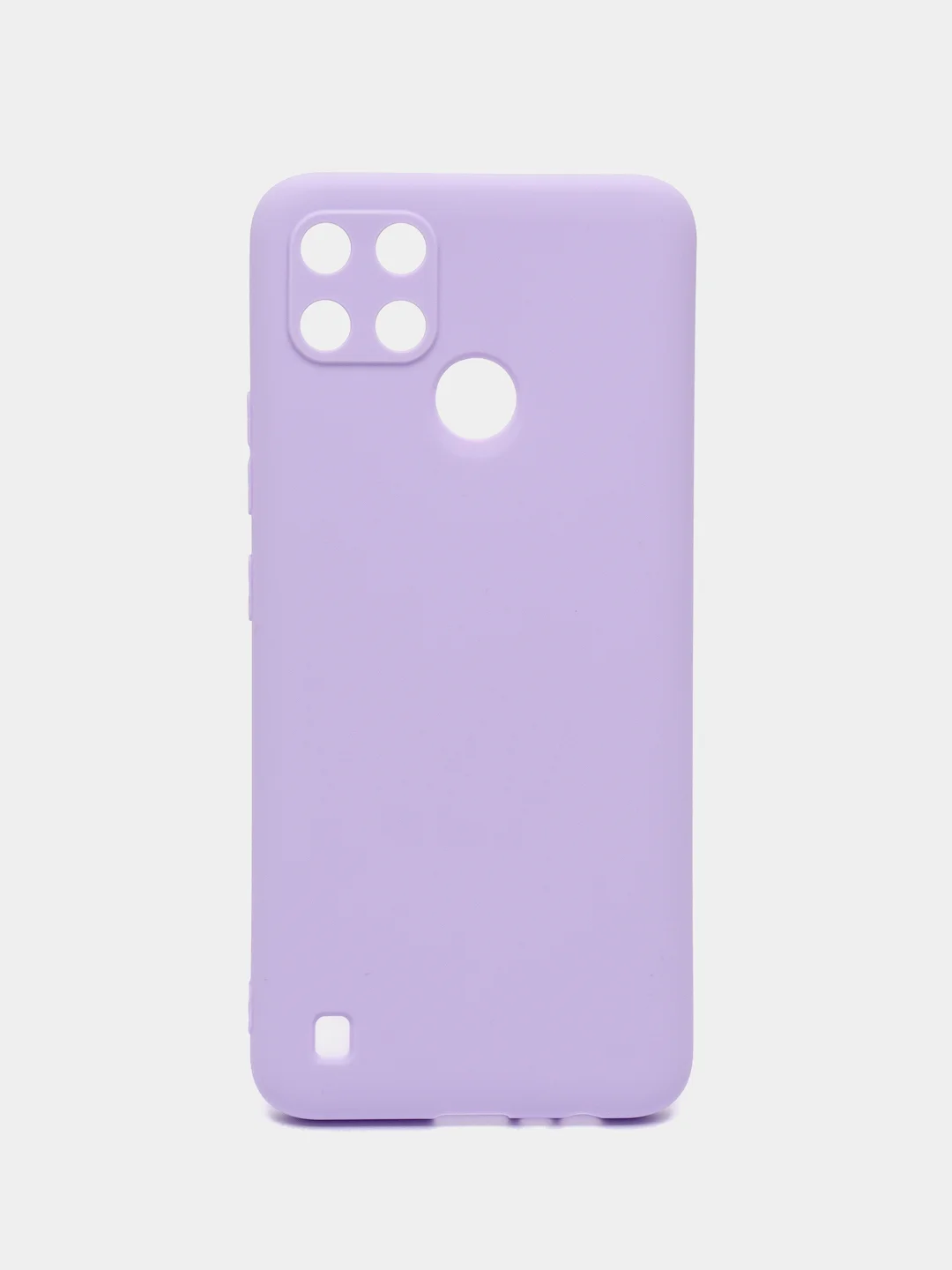 Сиреневый чехол для Realme C21Y, Realme С25Y ( Реалми С21Y, С25Y ) силиконовый, матовый