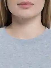 Серый меланж футболка оверсайз