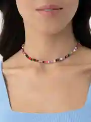 Черный чокер на шею из бисера