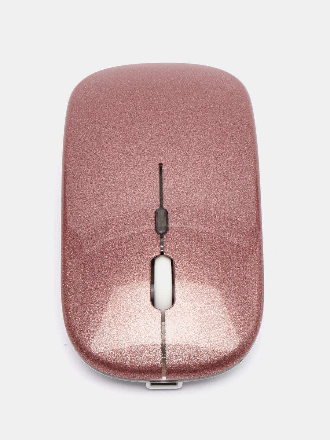 Розовый беспроводная бесшумная мышь, с подсветкой RGB