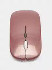 Розовый беспроводная бесшумная мышь, с подсветкой RGB