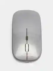 Серебряный беспроводная бесшумная мышь, с подсветкой RGB