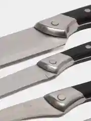 Набор ножей из нержавеющей стали,  кухонные 4шт, ручкой из бакелита, с разделочной доской
