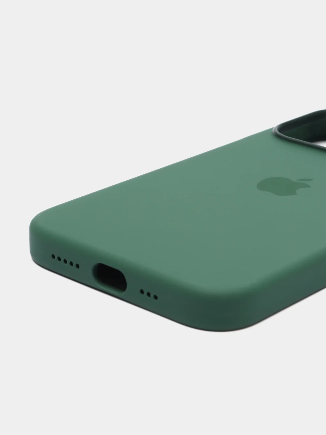 Зеленый чехол для Apple iPhone 13 Pro, Silicone Case MagSafe
