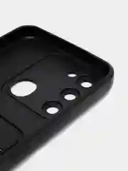 Черный чехол с защитой камеры TECNO  Spark 9 Pro,  c отделом для пластиковой карты