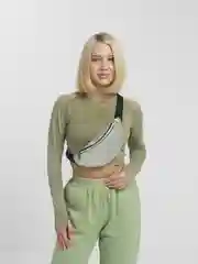 Серебряный поясная сумка с блестками