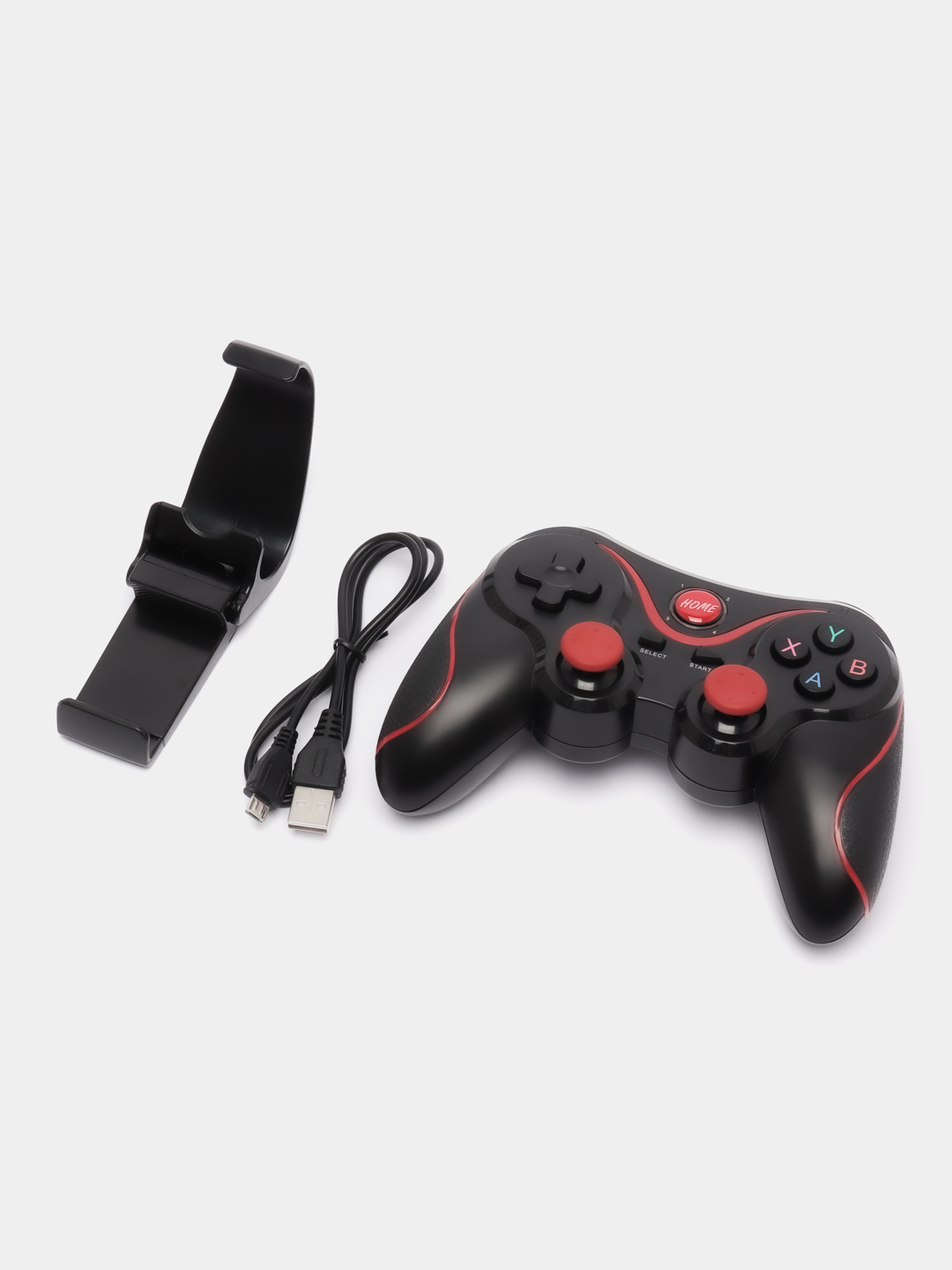 Беспроводной геймпад Wireless Controller x3 с держателем для телефона  купить по цене 888 ₽ в интернет-магазине Магнит Маркет