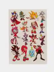 Алый татуировка временная, переводная, детская Соник Sonic, Щенячий патруль