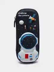Серый пенал   с 3D рисунком