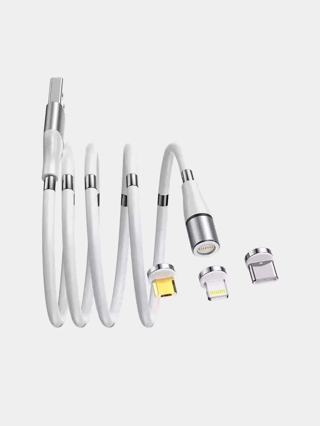 Магнитный кабель для зарядки и передачи данных Apple / Type-c / Micro USB  купить по цене 600 ₽ в интернет-магазине KazanExpress