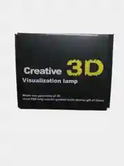 Зеленый светильник-ночник 3D, LED мишка, светодиодный