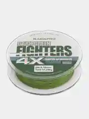 Плетеный шнур для рыбалки, плетенка, леска Kaida Fighters 4X dark green, 100 метров