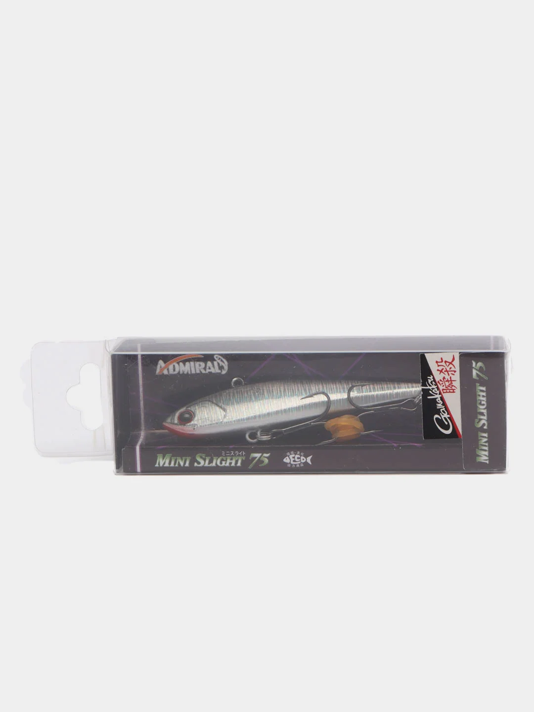 Серебряный виб Admiral Mini Slight, 75 мм, 15 г, раттлин