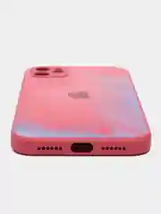 Фуксия чехол для iPhone 11 / 12 / 13 Pro Max, Айфон, с закаленным стеклом на задней панели