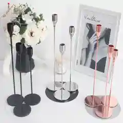 Новогодний металлический подсвечник, 3шт, канделябр, светильник