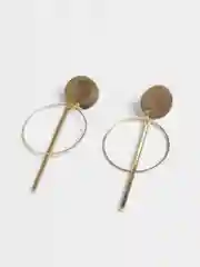 Прозрачный серьги жемчужно-золотая коллекция