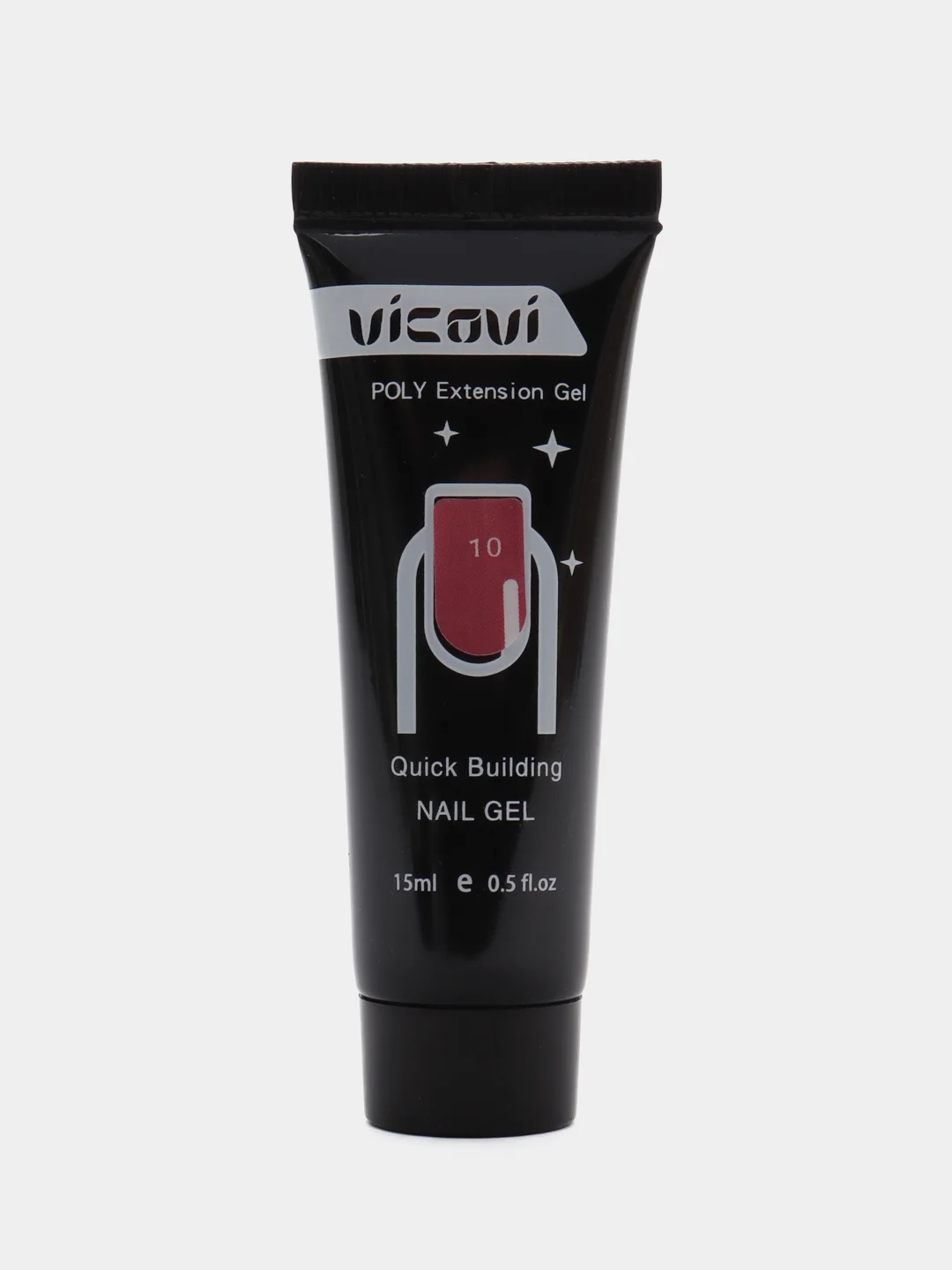 Коралловый акригель Vicovi, для наращивания ногтей, 15 мл