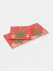 Ледяной подарочная коробка новогодняя с бантом