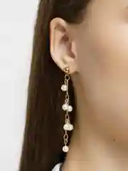 Лимонный серьги жемчужно-золотая коллекция