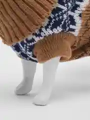 Бежевый вязаная кофта для собак и кошек