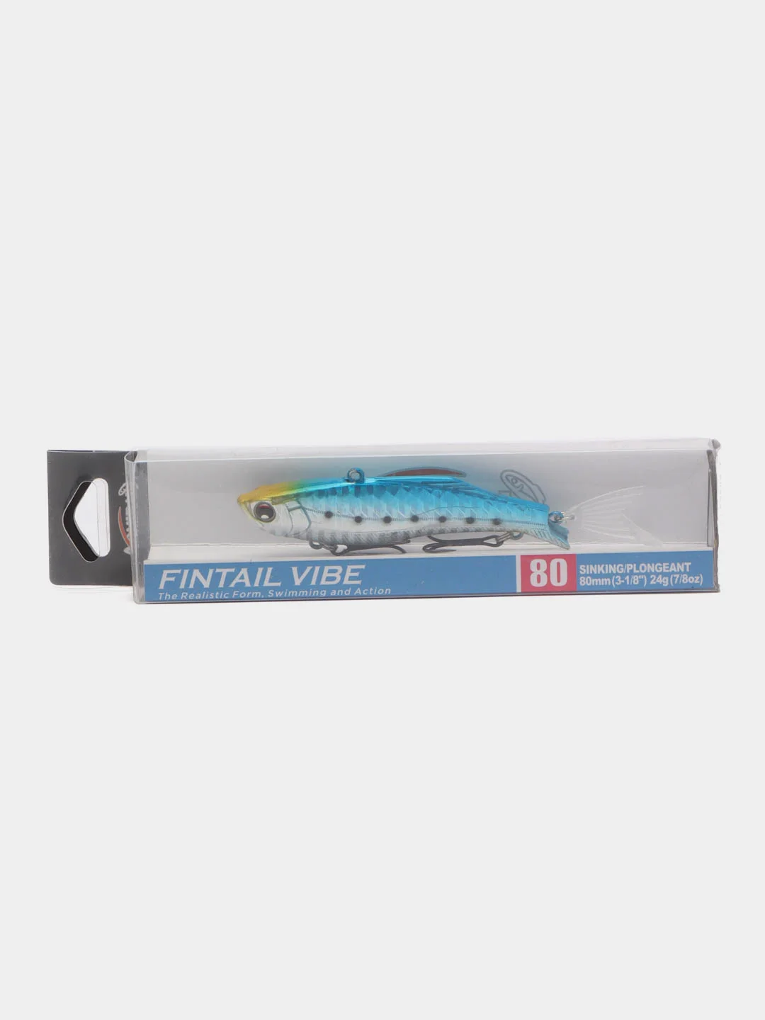 Лазурный виб Admiral Fintail Vibe 80 мм, вес 22,5 г, раттлин