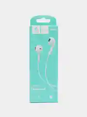 Белый наушники проводные EarPhones, с микрофоном, 3.5 мм, разные цвета