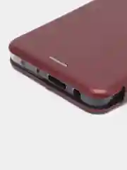 Багровый чехол-книжка для Redmi Note 11 Pro 4G / Note 12 Pro 4G