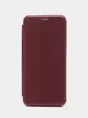 Багровый чехол-книжка для Redmi Note 11 Pro 4G / Note 12 Pro 4G