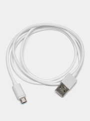 Кабель для зарядки "Стандарт", Micro-USB, 1 м, 1.5 А, покрытие TPE