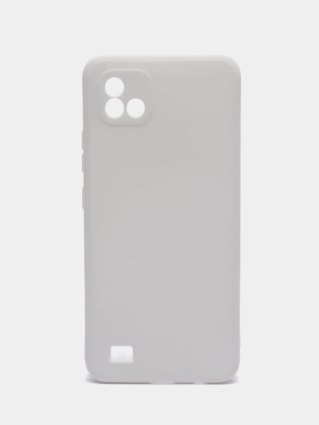 Белый чехол Realme C11 2021 / Realme C20 Реалми С11 2011 / С20 силиконовый цветной матовый