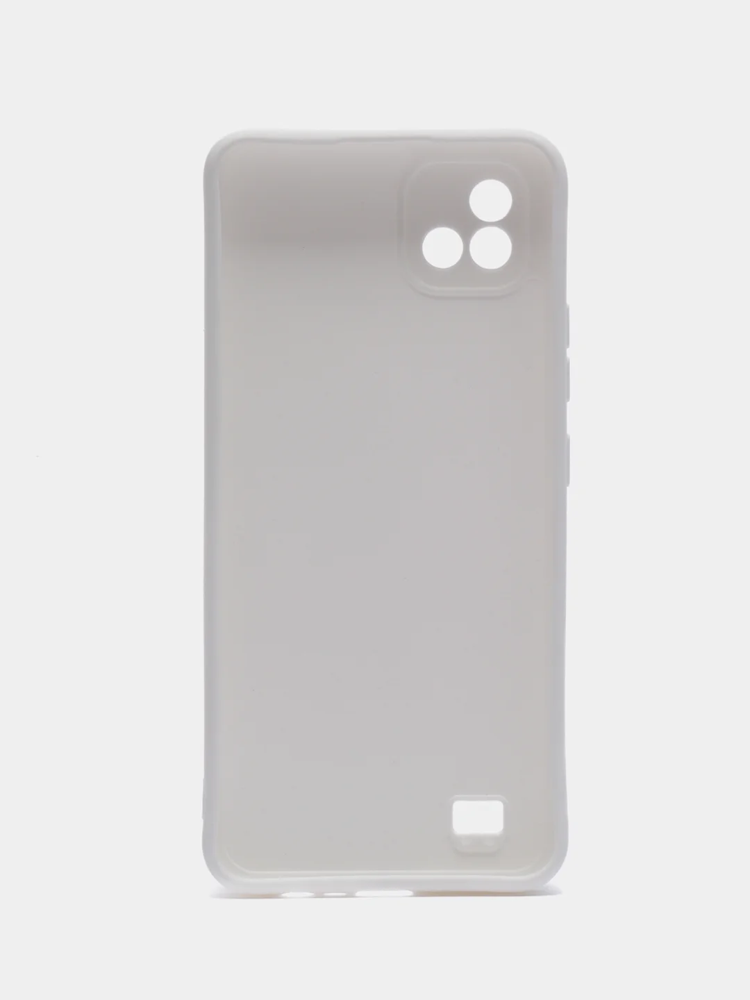 Белый чехол Realme C11 2021 / Realme C20 Реалми С11 2011 / С20 силиконовый цветной матовый