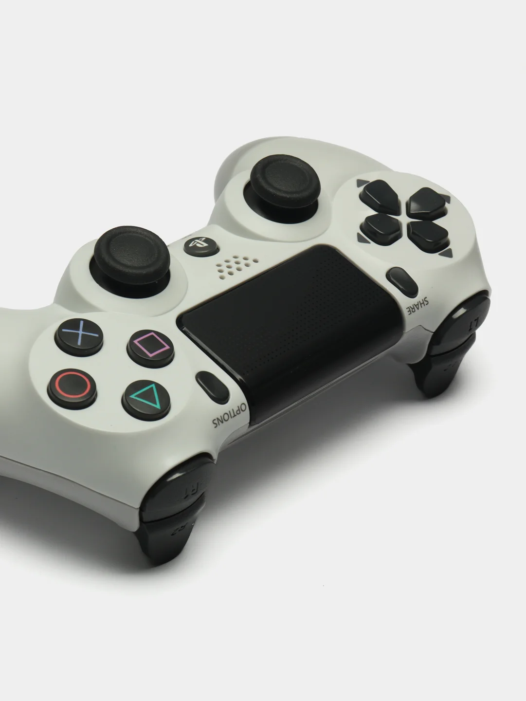 Белый беспроводной геймпад DualShock 4 v2 PS4