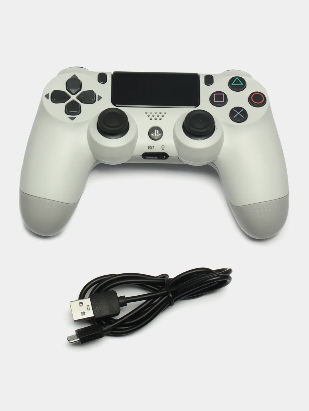 Белый беспроводной геймпад DualShock 4 v2 PS4