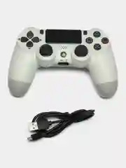 Белый беспроводной геймпад DualShock 4 v2 PS4