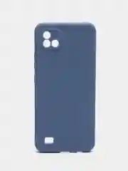 Синий меланж чехол Realme C11 2021 / Realme C20 Реалми С11 2011 / С20 силиконовый цветной матовый