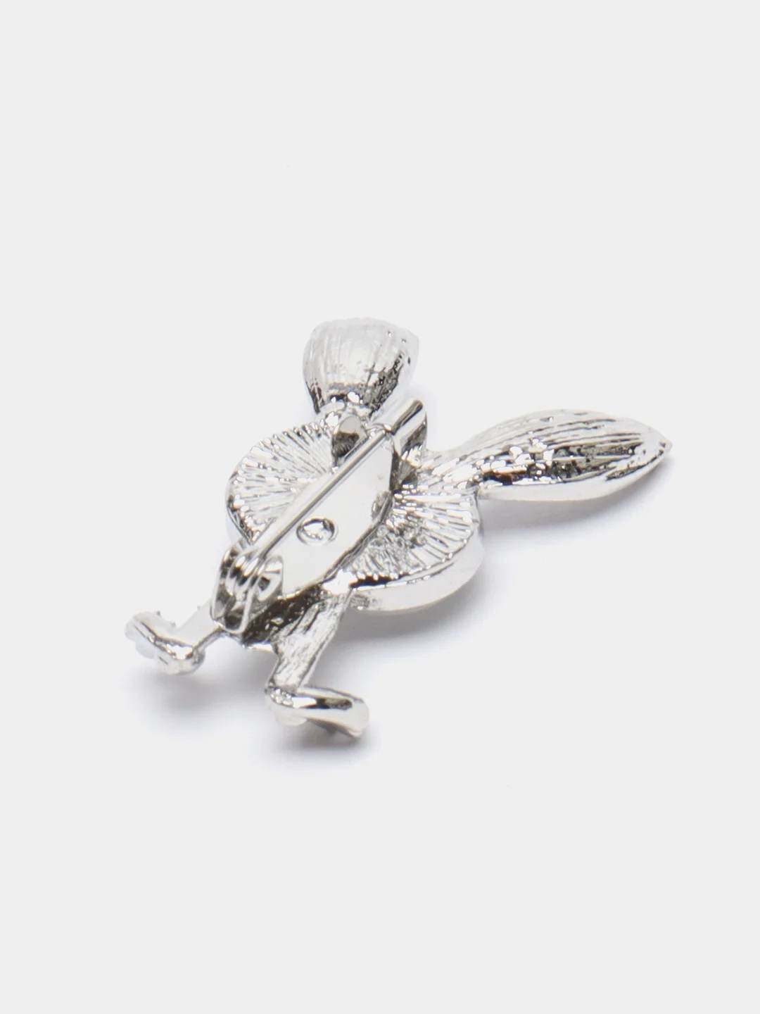 Серебряный брошь женская, с опаловым камнем, 2 цвета