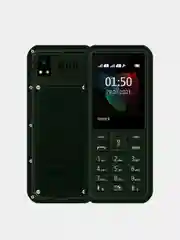 Зеленый мобильный телефон BQ 2454 Ray, 1800 мАч, влагозащита, ударопрочный, с камерой