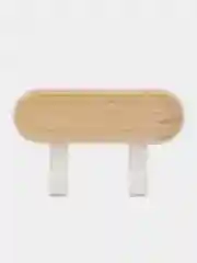 Белый крючок настенный