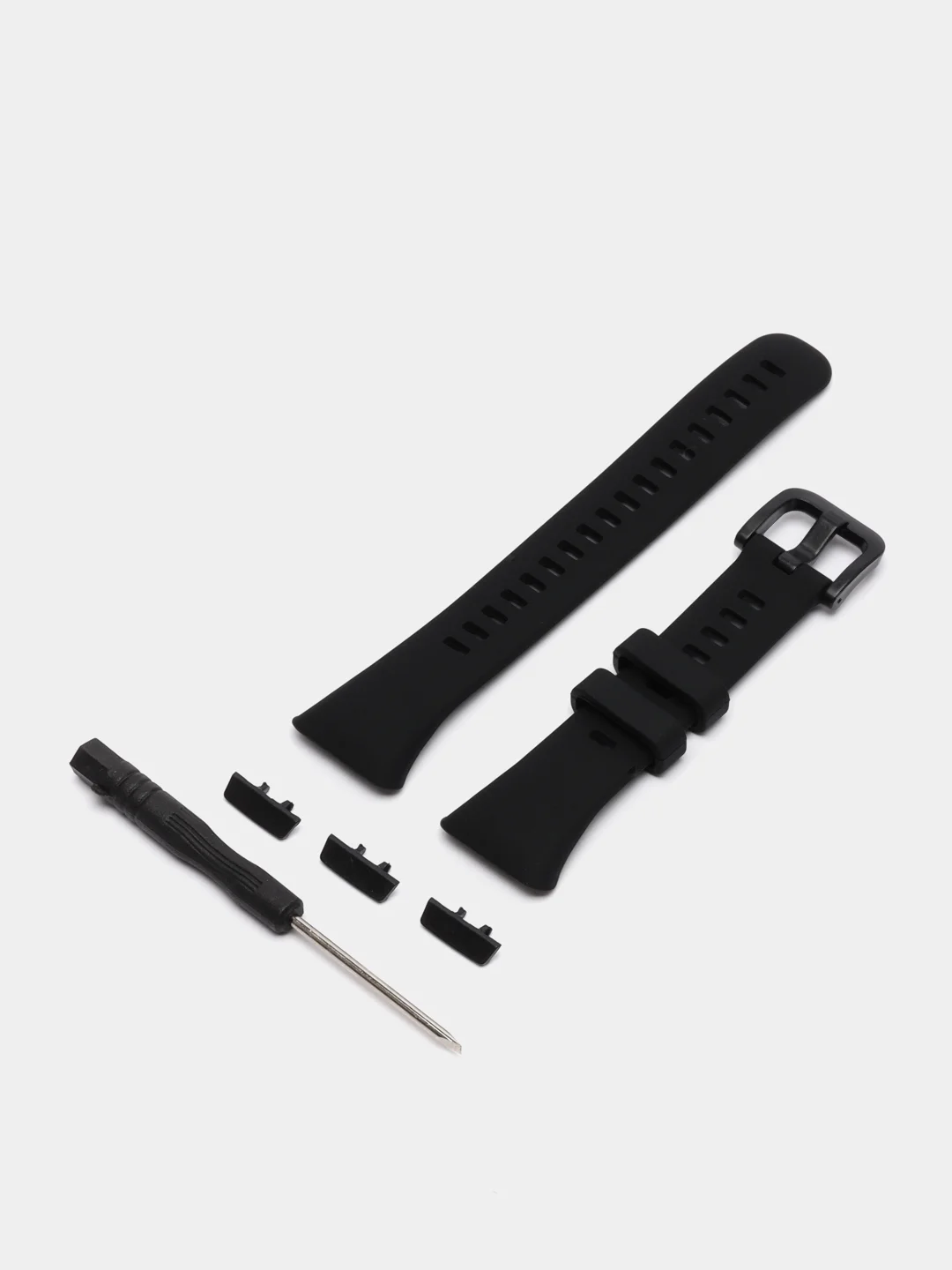Черный силиконовый ремешок для Huawei Band 6, Honor Band 6