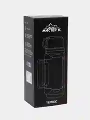Термос "Мастер К.", 2 л, сохраняет тепло 24 ч, 34 х 11 см, хром
