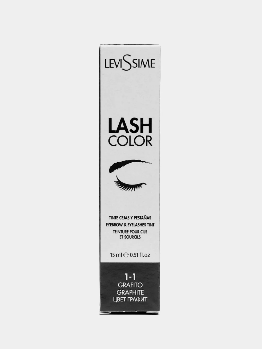 Краска для бровей и ресниц Levissime Lash Color, графит 1-1, 15 мл