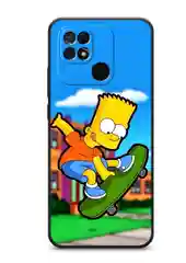 Голубой чехол с рисунком на Xiaomi Redmi 10C ( Сяоми Редми 10Ц)