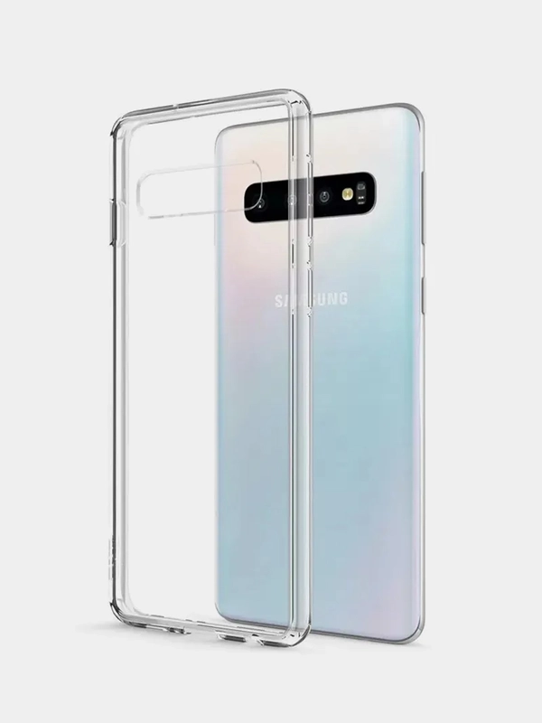 Чехол для Samsung S10 Plus силиконовый прозрачный